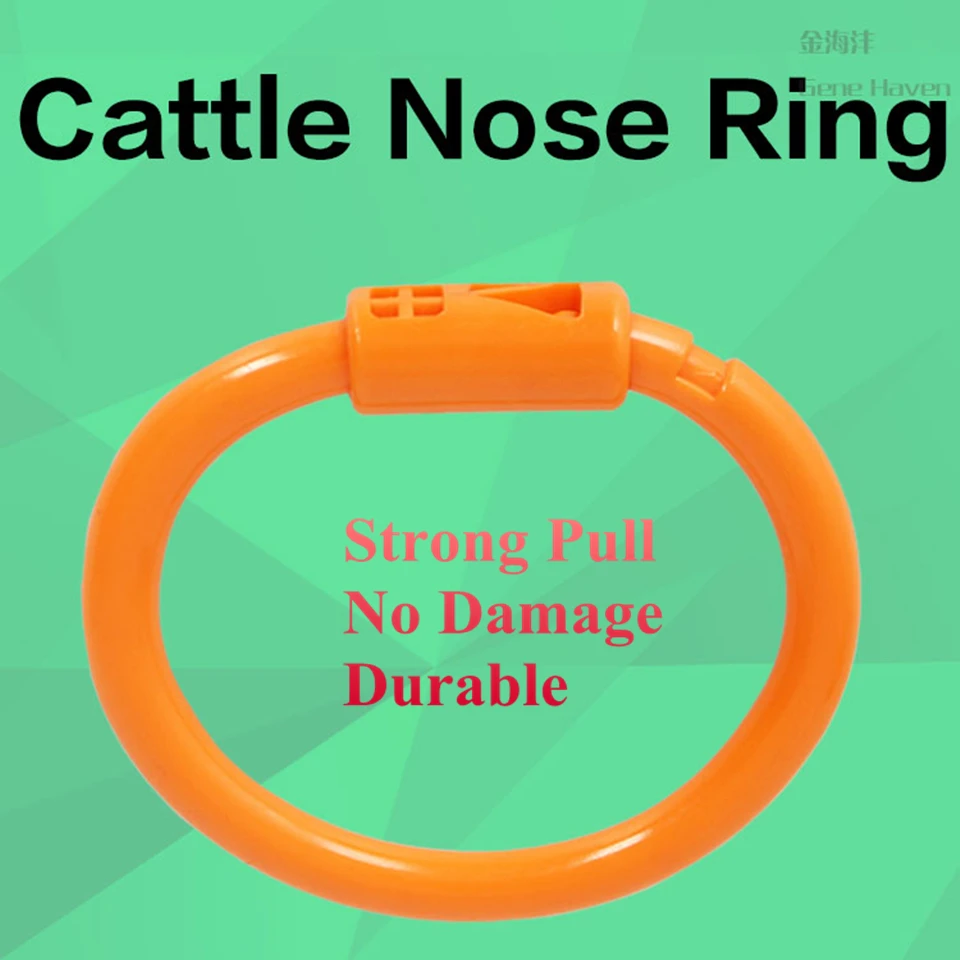 Cattle Ring/Leader Cow Nose Ring, Nylon Plastic Bullring for Dairy Farm