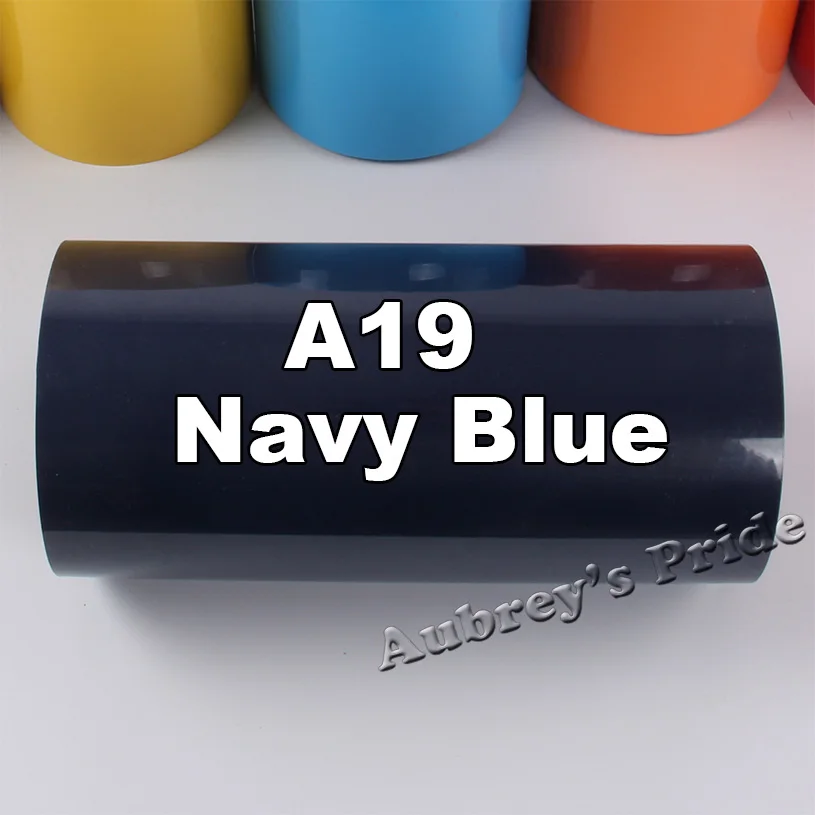 1 метр 1" x 40" 30 см x 100 см ПВХ теплопередача виниловая футболка ручной термель Утюг на HTV печатная термопресс машина - Цвет: Navy Blue A19