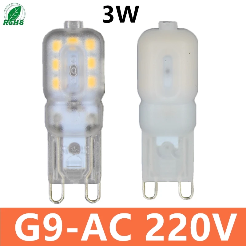 2022 G9 Led Lamp 3W Ac 220V 230V G9 Lamp Led Lamp Smd 2835 Ledlamp G9