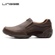 LINGGE мужские Oxfords Обувь Из Натуральной Кожи Летние Повседневная Обувь Скольжения На Дизайнерские Мужчины Мокасины #521-3