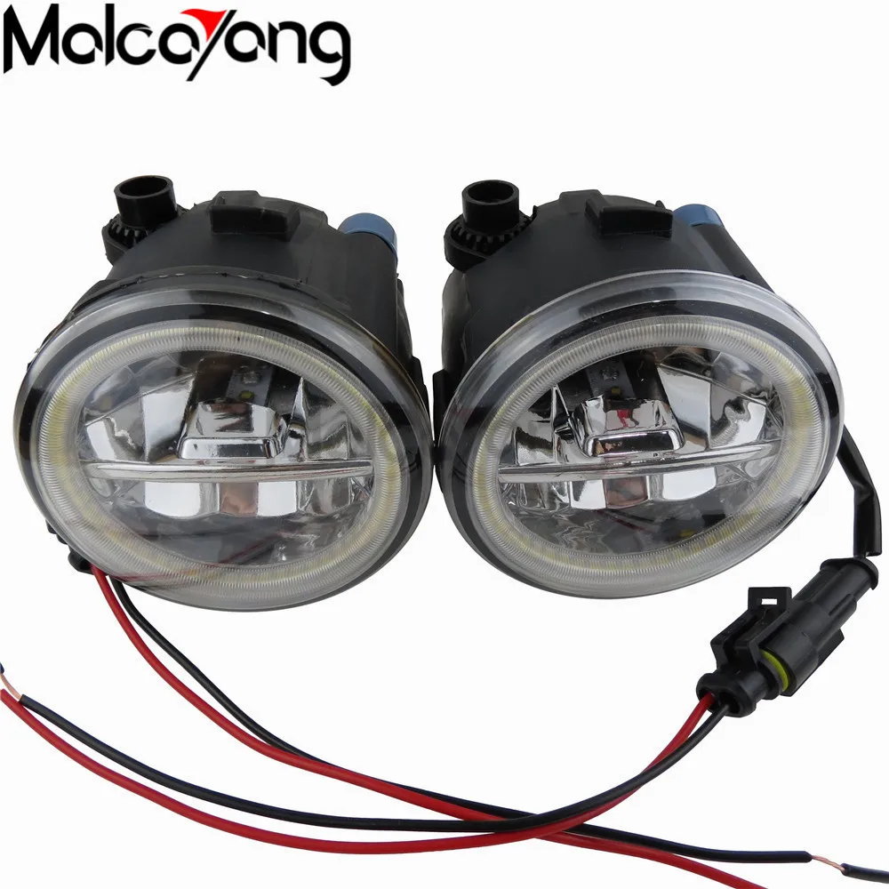 Angel Eyes Car LED Fog Light Daytime Running Lamp DRL LED 12V For