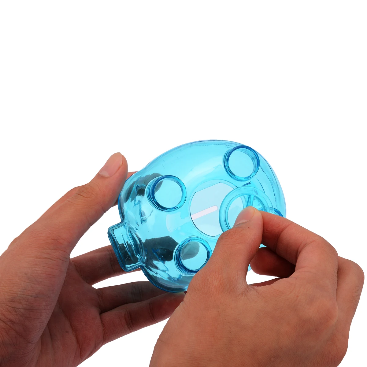 Clear Novelty Plastic Piggy Bank Coins Cash Money Box Kids Saving Storage Tool Pig Toy Gift Home Decoration