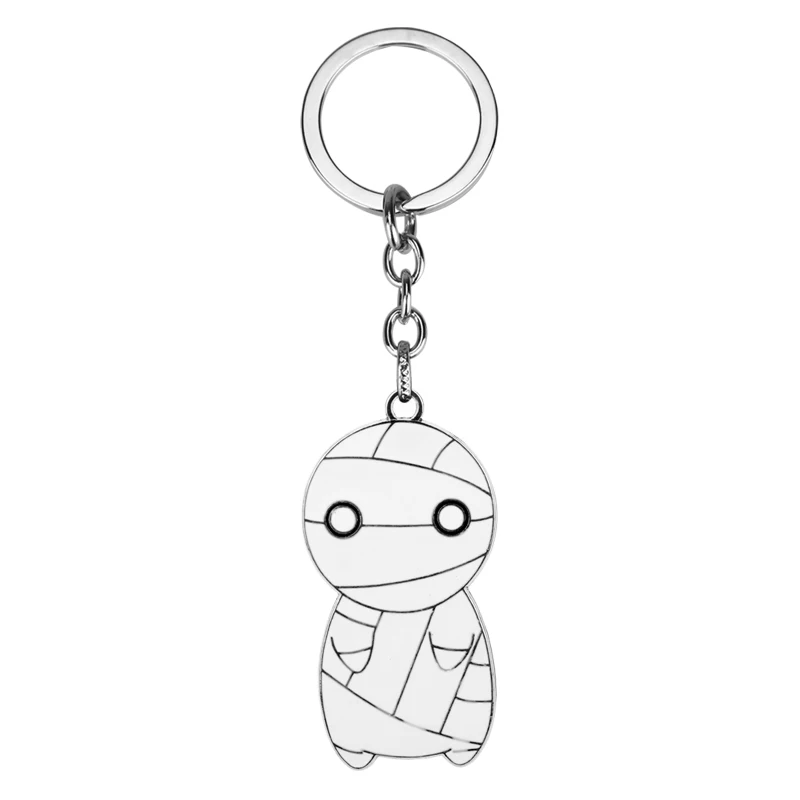 

MQCHUN Anime Miira no Kaikata Mii-kun How to keep a mummy Keychain Enamel Metal Alloy Keyring Key Chain Cosplay Gift Souvenir-30