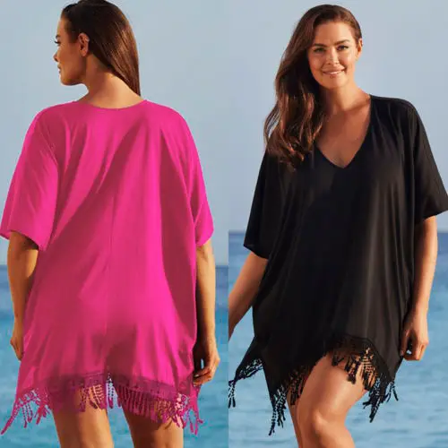 

2018 more Size Womens Sexy Bathing Suit Crochet Bikini Swimwear Cover Up Beach Pareo Beach Tunic Cover ups Capes