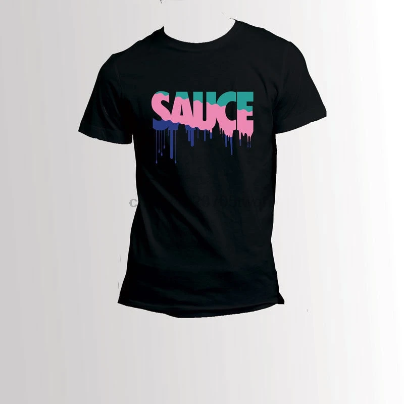 

South Beach Sauce Black Tops Tees Printed Men T Shirt
