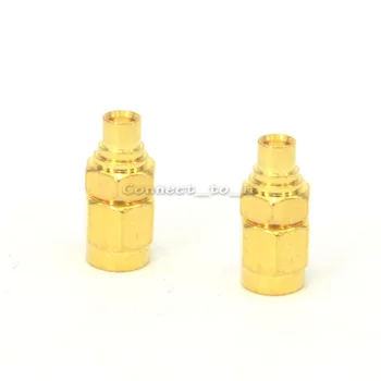 

100 Pieces SMA - MCX Adaptor SMA plug to MCX Female Jack Connector Adapter Goldplated Straight