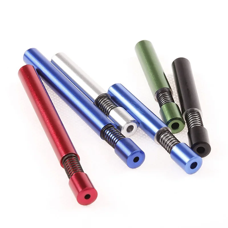 

82MM Metal One Hitter Bat Dugout Pipe Tobacco Smoking Pipe Cigarette Pipes Hitter Spring Pipe