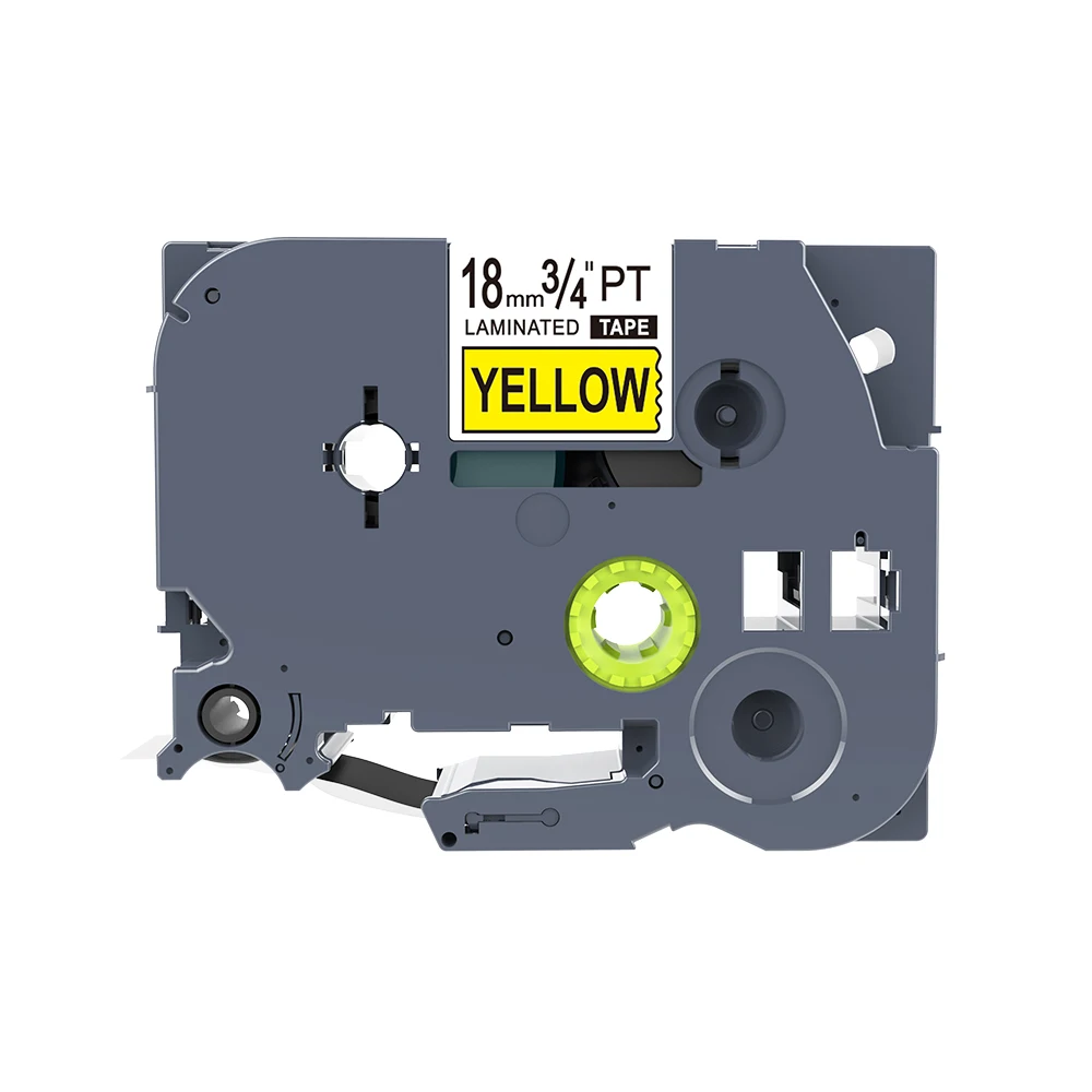 

Wholesale 10pcs/lot Compatible P-touch Label Maker 3/4" Black on Yellow Label Tape tze-641 tze641