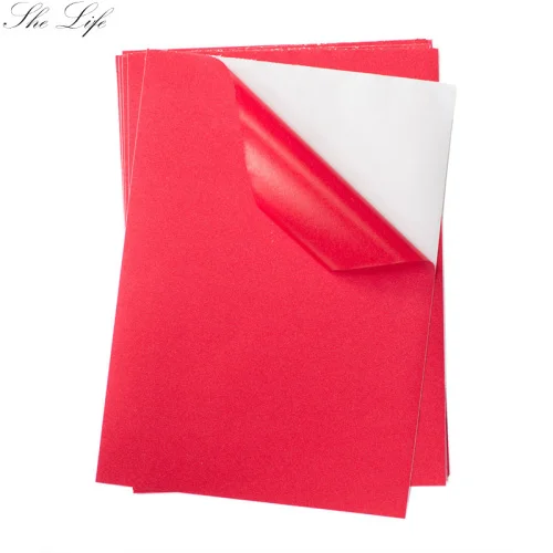 10 листов А4 блестящая бумага Блестки для рукоделия бумага 10 цветов Золотая Порошковая бумага Оригами для ручной работы ремесла Дети DIY украшения карт - Цвет: Red