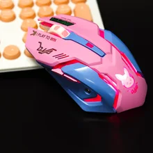 OW мышь дышащая с подсветкой игровая мышь D. VA Genji Reaper проводная USB компьютерная мышь для ПК и Mac E-sports геймеров Прямая