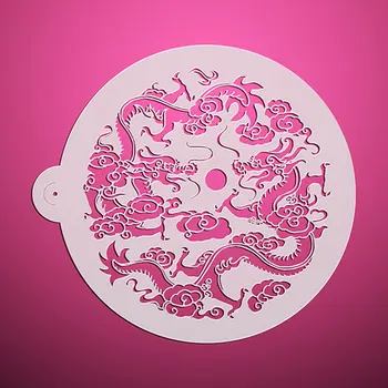 

Playing Dragons Cake Top Stencil Fondant Cake Decorating Tools Perfect Cake Pastry Tool Wall Stencils for Painting ST-3144