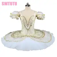 สาวเจ้าหญิงทอง florina สีขาว sleeping beauty professional tutu แพนเค้ก nutcracker ballet tutu เครื่องแต่งกาย BT9143A