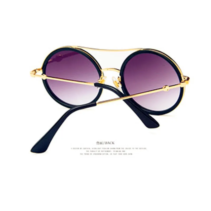 2019 Gothic Steampunk Round Metal Sunglasses Men Women Mirror Round Eye Sun Glasses Brand Designer Retro Vintage Oculos UV400