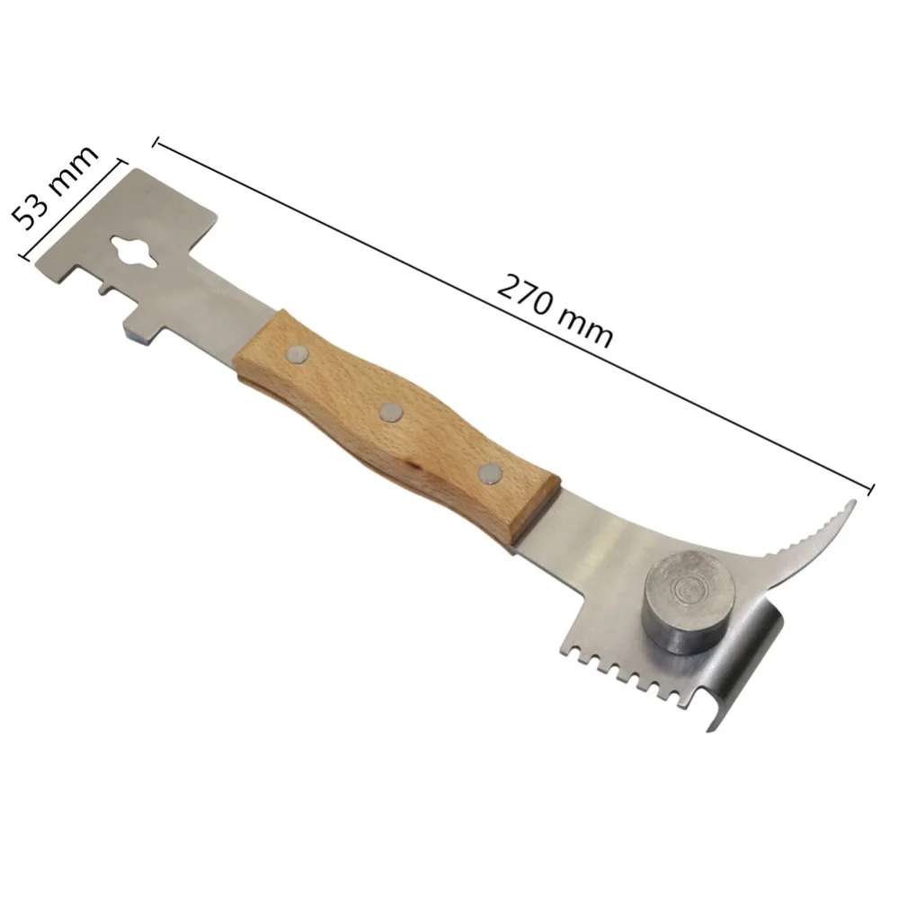 Beekeeping Bee Hive Tools J Type Wooden Handle Cut Honey Knife Product Beehive Scraper For Beekeeper Supplies Equipment beekeeping tools,beekeeping accessories,beekeeping knife