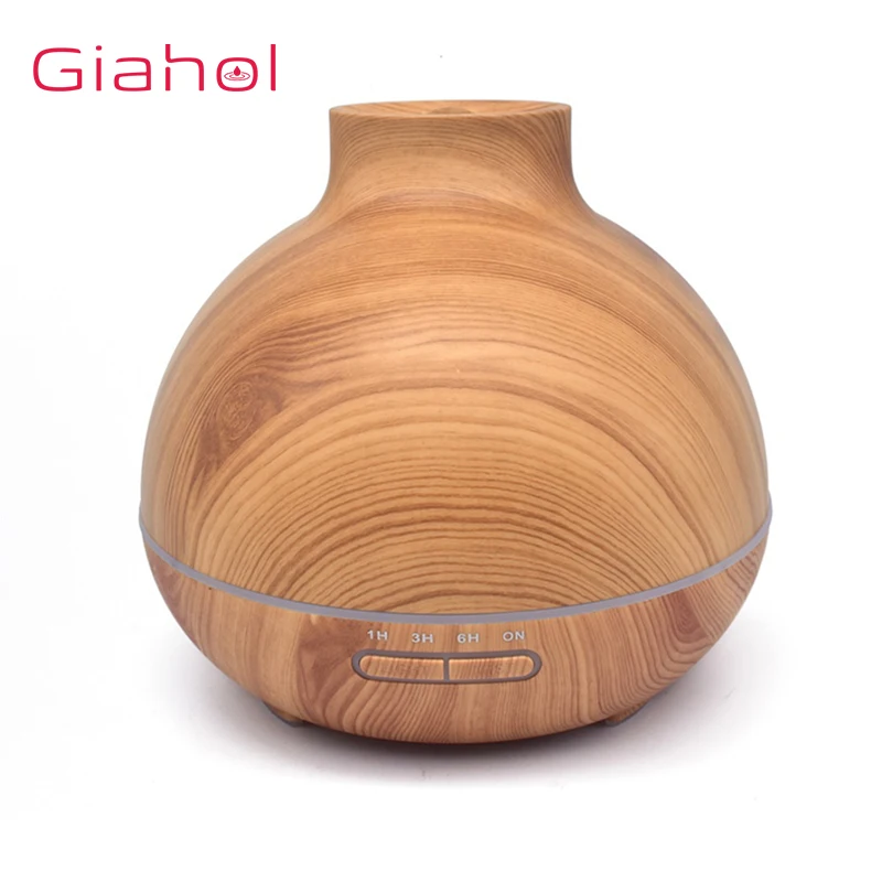 

400ml Aroma Air Humidifier wood grain with LED lights Essential Oil Diffuser Aromatherapy Electric Mist Maker for Office Home