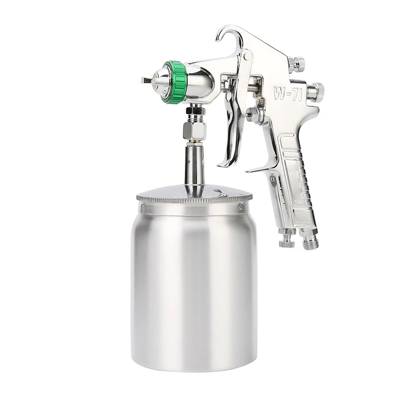 

Paint Spary Gun W71 600ml 0.8/1.0/1.3/1.5 Nozzle1.3 Paint With Air Regulator Gauge