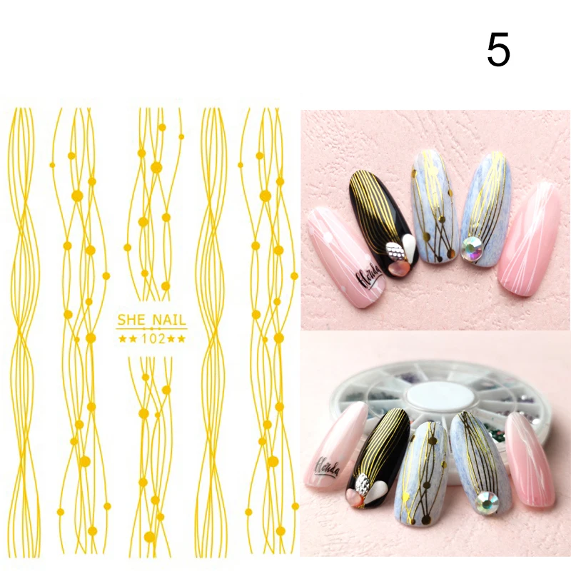 1 лист стикеры 3D на ногти Nail Art разноцветные клетчатые полосы смешанные узоры переводные наклейки для ногтей для DIY ногтей красивые дизайнерские украшения - Цвет: 12