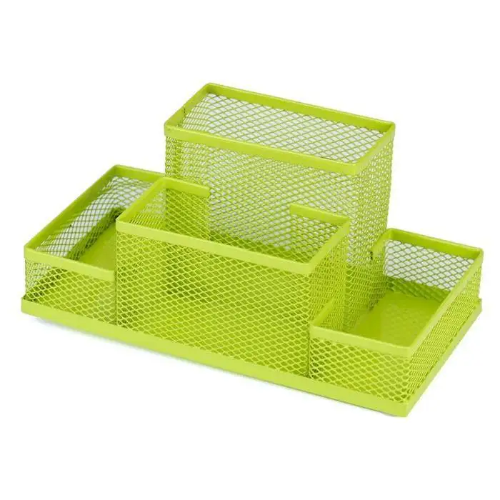 

BLEL Hot Multi-Purpose Metal Pen Holder Pencils Stationery Storage Box Pencil holder Office supplies Organizer Green Box