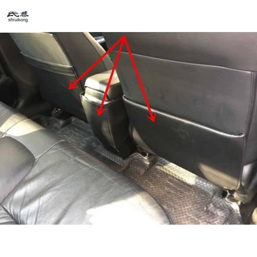 3 шт./лот Искусственная Кожа наклейки для автомобиля сиденья и задние розетка кондиционера защиты kick Крышка для 2012- Honda Civic MK9