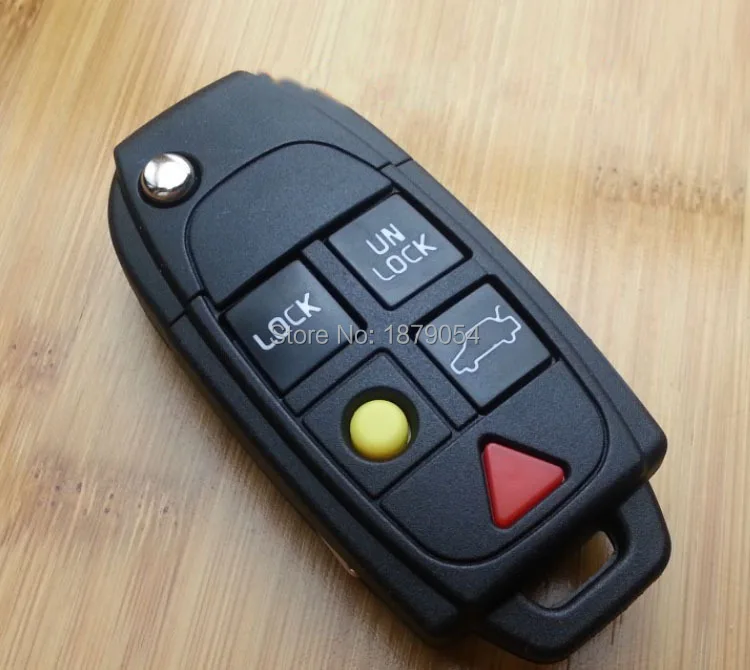 Volvo XC90 S80 Folding flip remote key shell 5 Buttons  (1).jpg