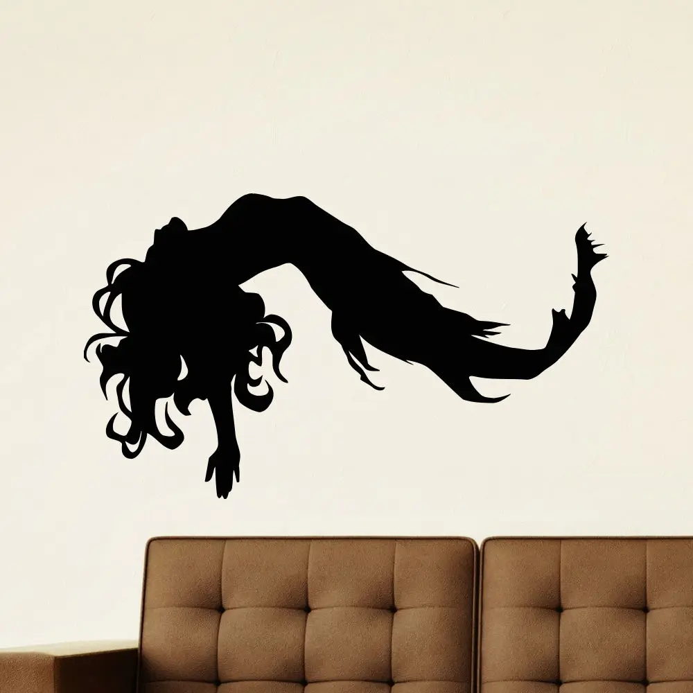 WALL DECAL VINYL STICKER FANTASY GIRL MERMAID BATHROOM DECOR