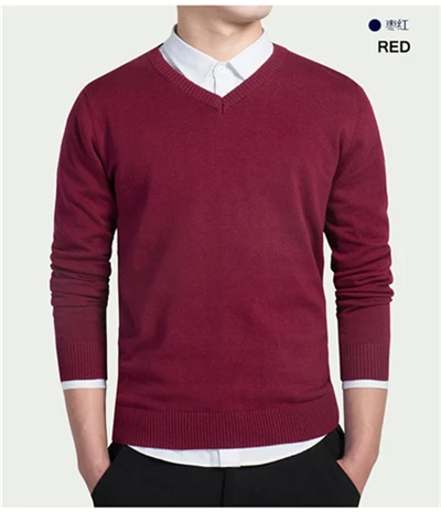 KENNTRICE Pullover Warm V neck Formal Sweater Men Cashmere Fashion ...