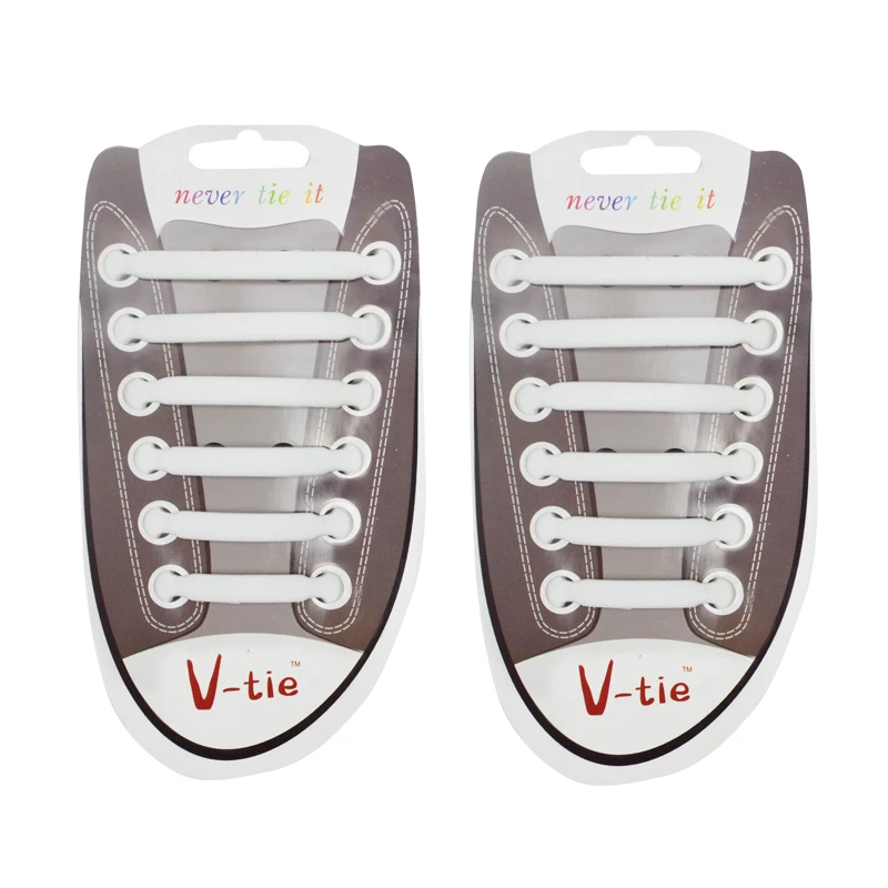 12Pc/Set Children Athletic Running No Tie Shoe Lace Elastic Silicone Shoelaces All Sneakers Fit Strap Shoeslace