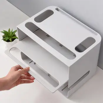 

Double Layer Drawer Type Wifi Router Storage Box for Wire Board Cable Organize