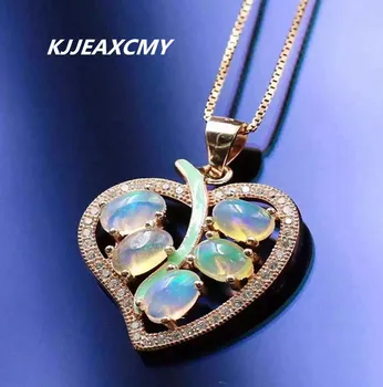 

KJJEAXCMY boutique jewelry,Natural Opal Pendant 925 Silver Colored Gemstone Pendant exquisite female