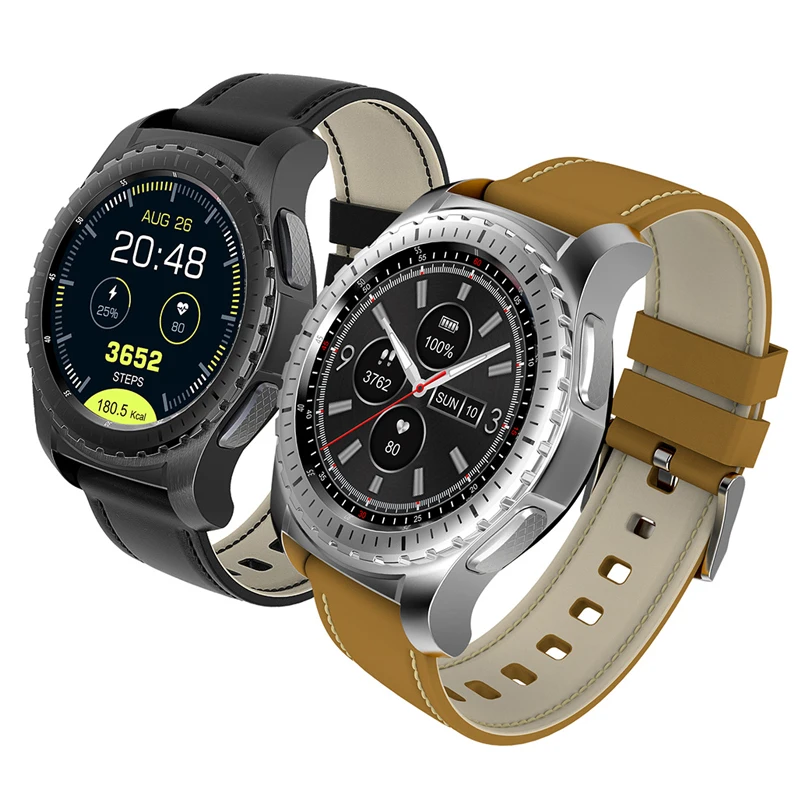 

RUIJIE KW28 Bluetooth Smart Watch Men SmartWatch Fitness Tracker Heart Rate Clock Support SIM Card For Android IOS Smartphone