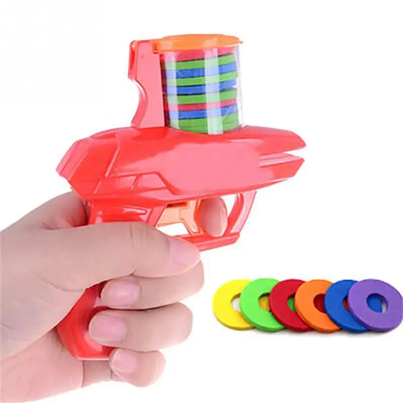 

2018 New Arrival Fashion Children Flying Saucer Gun Soft Bullet Party Kids Outdoor Toys #0827