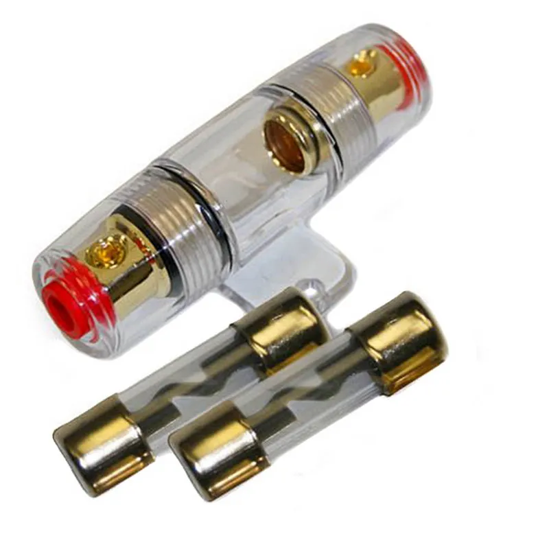 

Gold-plated Fuse Holder IMC Audio 100 Amp Inline AGU Fuse Holder & Fuse Fits 4 8 10 Gauge Wire