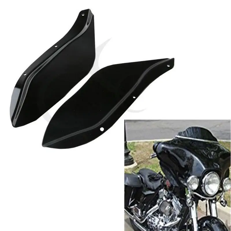 

Motorcycle Air Deflectors Windshield Wind Protect For Harley Touring Road King Street Gilde 1996-2013