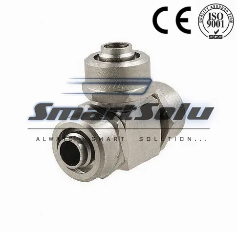 

Free shipping 8mm x 8mm Pneumatic Hose Air Fitting Tee Quick Connector Coupler