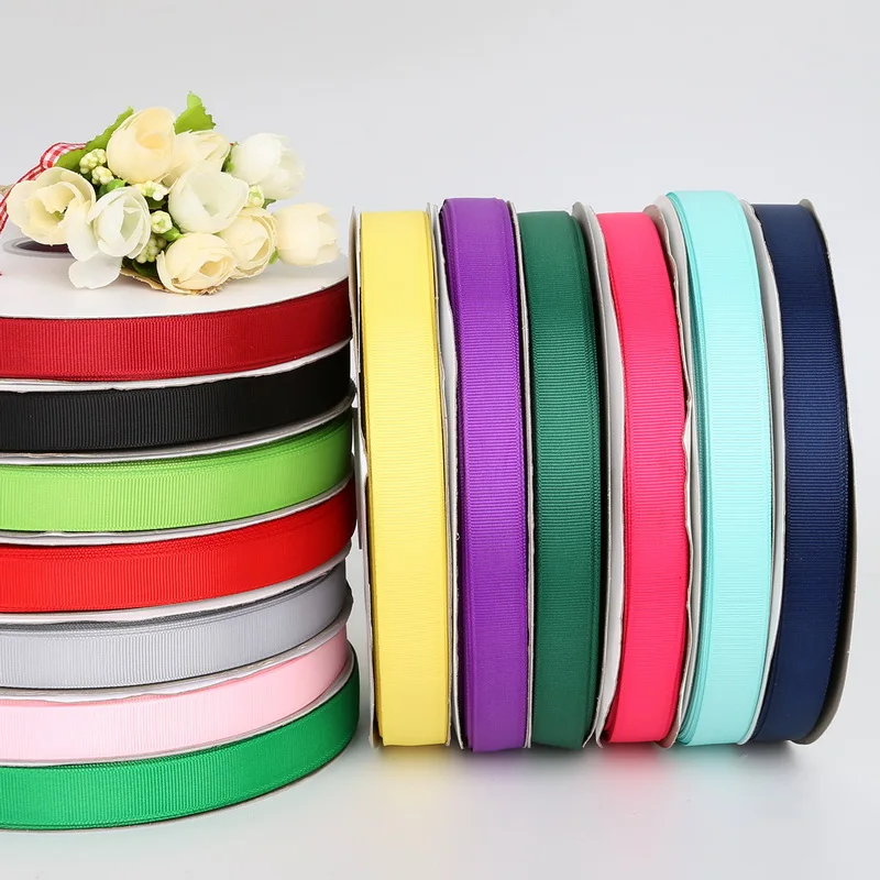 

5 Yards Width 15MM Grosgrain Ribbons For Wedding Party Decoration DIY Gift Wrapping Scrapbooking Craft Sewing Accessories