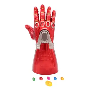 

Ultimate Battle Children's Illuminated Iron Man Fighter Infinity Gloves Avs Alliance 4 Man Wei PVC# Gems Detachable