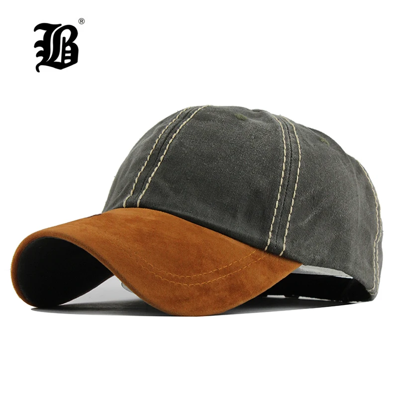 

[FLB] 100% cotton Washed casquette baseball caps Men hats Solid cap Embroidery Dad Hat for Women gorras planas snapback F120