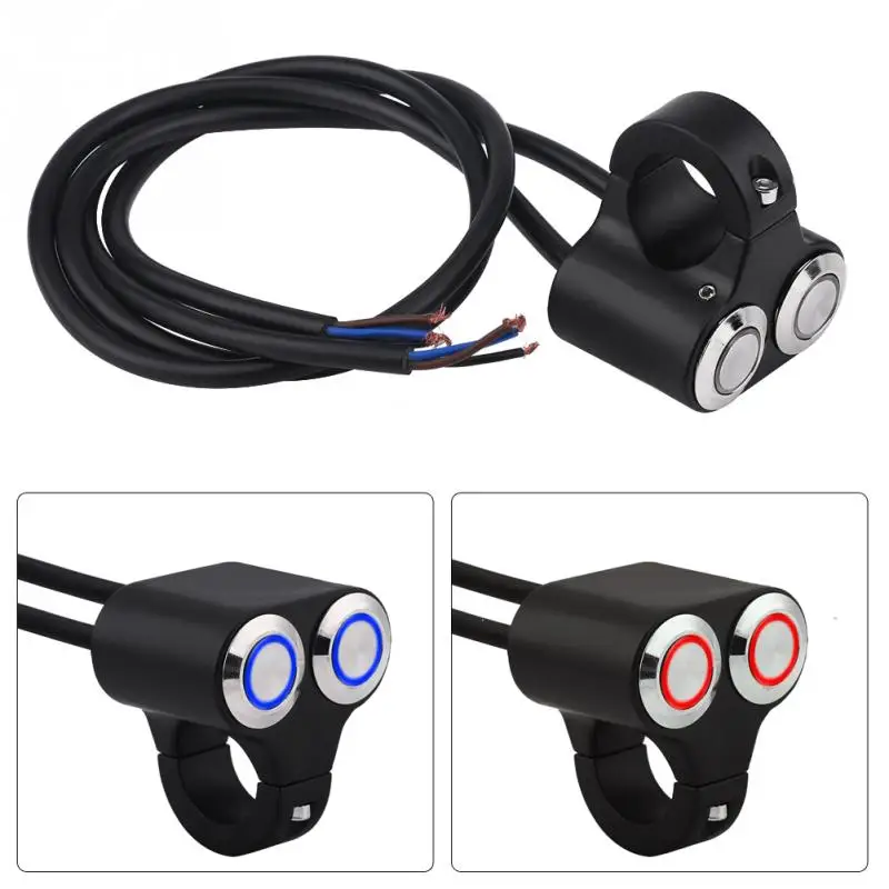 

Universal 7/8inch 22mm Motorcycle Handlebar ON/OFF Switch Handlebar Switch Headlight Brake Fog Light with Indicator Light New