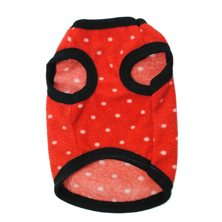 Cute Dots Dog Vest Summer Coat Small Dog Clothes Puppy Costume Pet