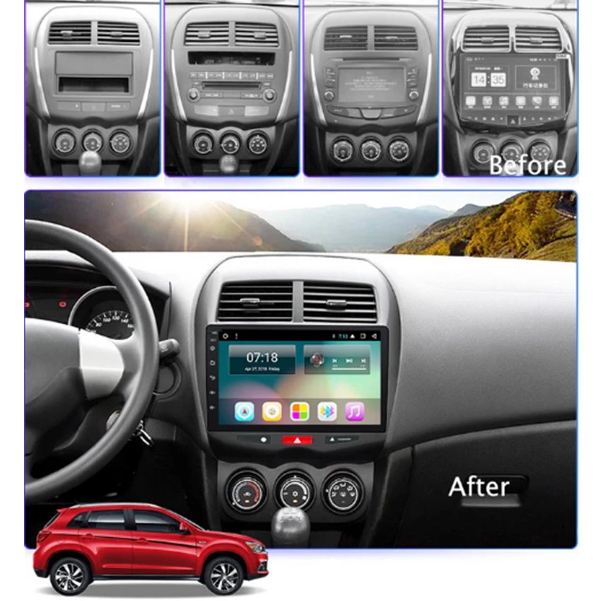 Clearance Car radio Android multimedia player For Mitsubishi ASX Outlander Sport Car touch screen GPS Navigation Support Carplay Bluetooth 1