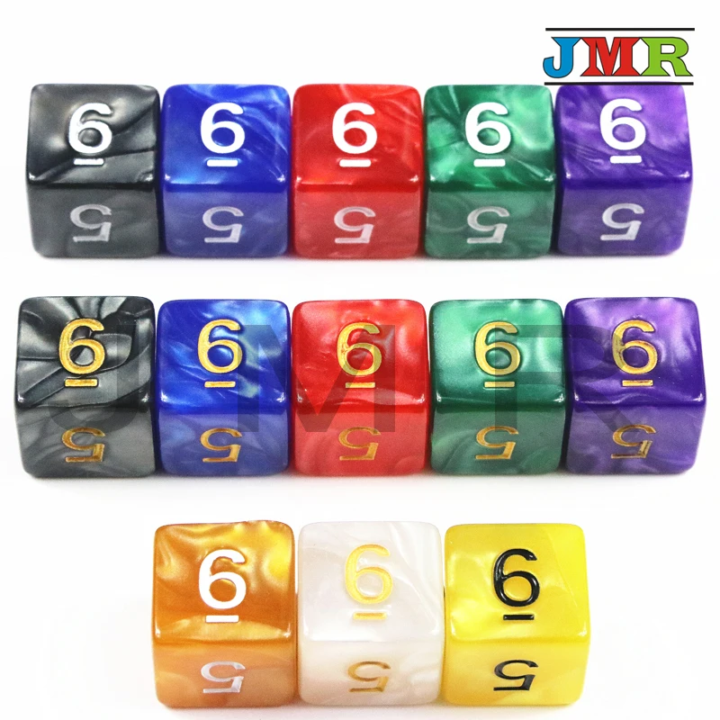 

10PCS TRPG D6 Dice for Dungeons & Dragons Games DicesDesktop Game Pieces Dnd,rpg