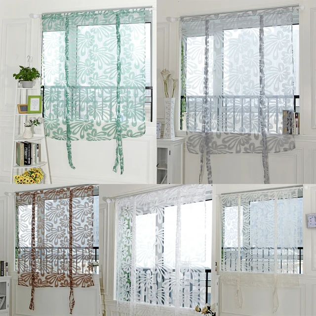 Fl Window Curtains For Living Room Bedroom Multi Color Polyester Fl Window Curtains For Living Room Bedroom Multi Color Polyester Voile Door Balcony Curtain Blinds