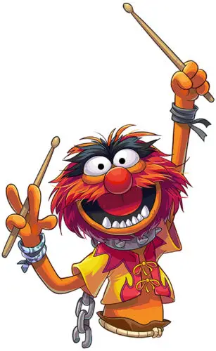 Muppets животные приклеенные железные частички мультфильм футболка Мужская Унисекс