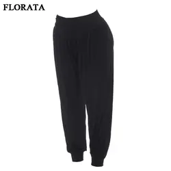 FLORATA черные леггинсы Для женщин Фитнес Костюмы Повседневное брюки женские Высокая талия брюки модные и удобные