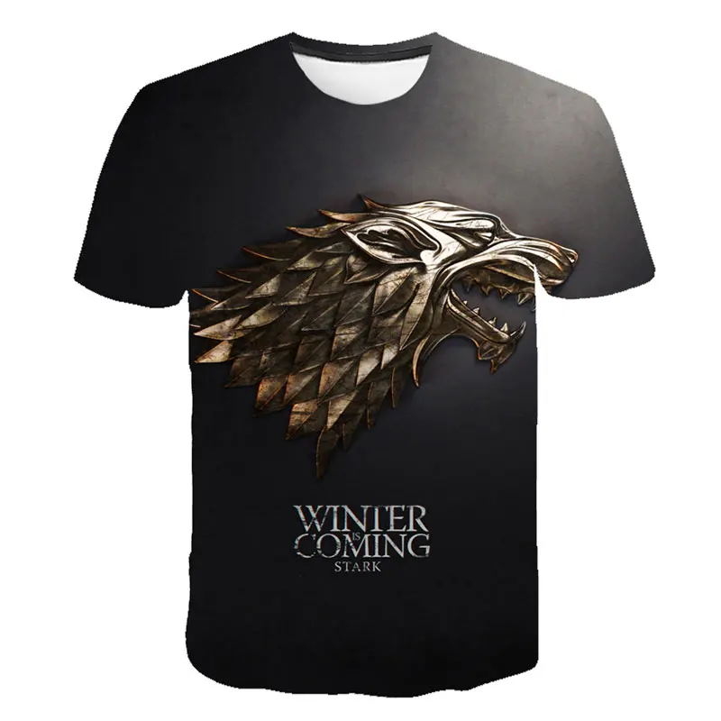 

New 2019 Summer Newest T-shirt Game of Thrones tshirt Song of Ice and Fire t-shirt 3d Print t shirt Iron Throne Tshirt Shirt