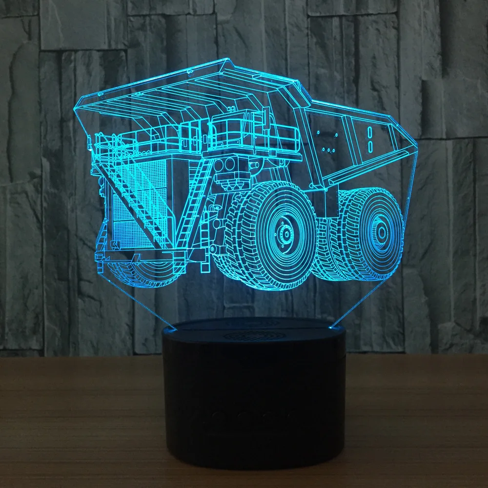 Настольная лампа 3D с изменением 7 цветов комнатный светильник настольные лампы