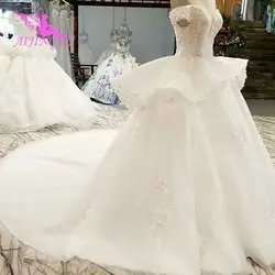 AIJINGYU свадебное платье es Дания Простые платья роскошный кристалл Винтаж романтическое свадебное платье Нидерланды свадебное платье на