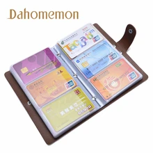 Мода 96 слотов унисекс бизнес-держатель для карт сумки большой емкости кожа ID Bank чехол для кредитных карт Хранитель сумка для хранения