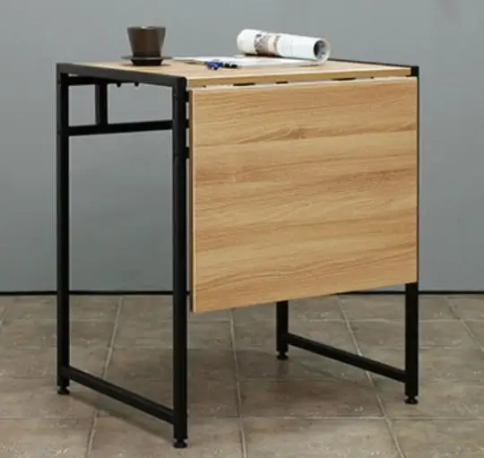 Один двойной обеденный складной стол современный простой Телескопический стол стальной деревянный небольшой обеденный стол