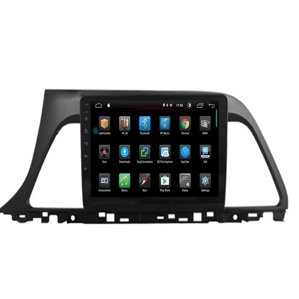 Perfect quad Core 9" Android 9.1 Car DVD Player for Hyundai Sonata Gen 9/Sonata LF 2015 - 2018 head units 4G DVR 3